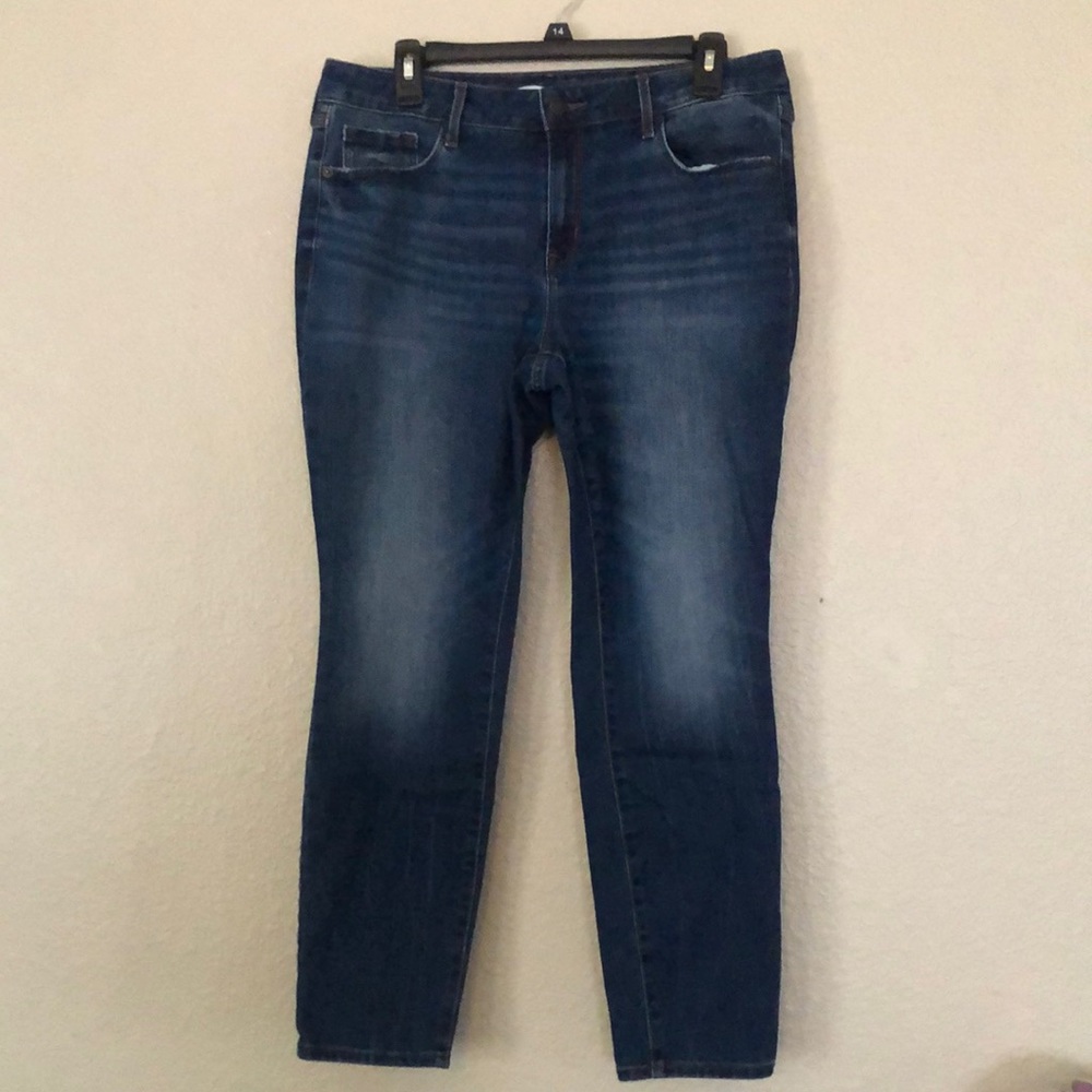 Old Navy Blue Size 12 Short Mid-Rise Skinny Jeans